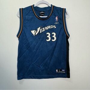 Vintage 90s Y2K Reebok NBA Basketball Kids Jersey Washington Wizards Haywood #33